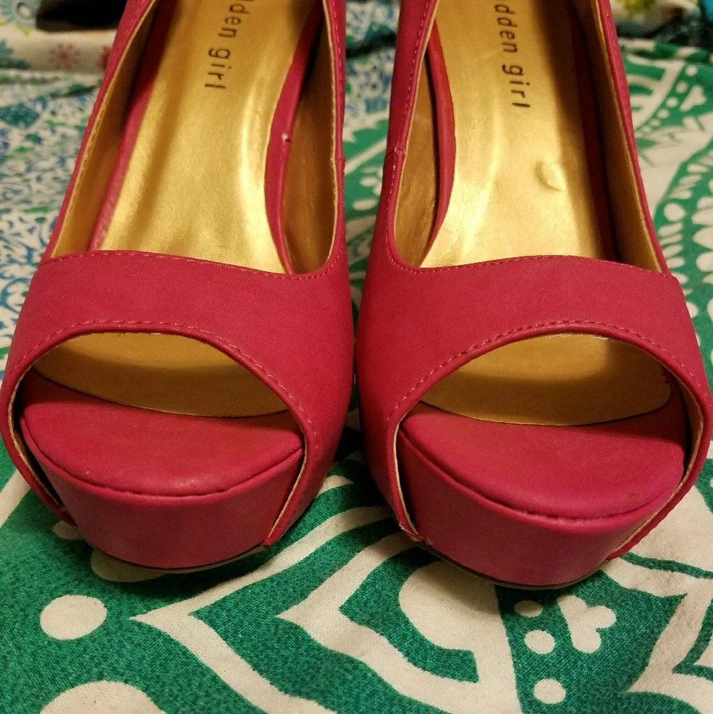 NWOT Madden Girl pink stilettos, 6.5 - Picture 4 of 8